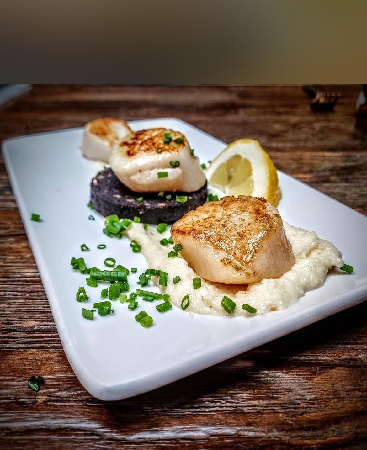 A plate prepared with seasonal ingredients