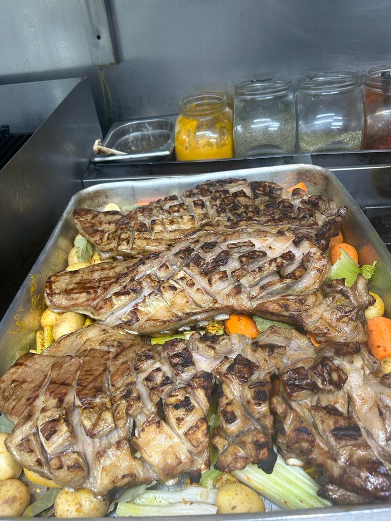 Traditional stuffed vegetables prepared for service
